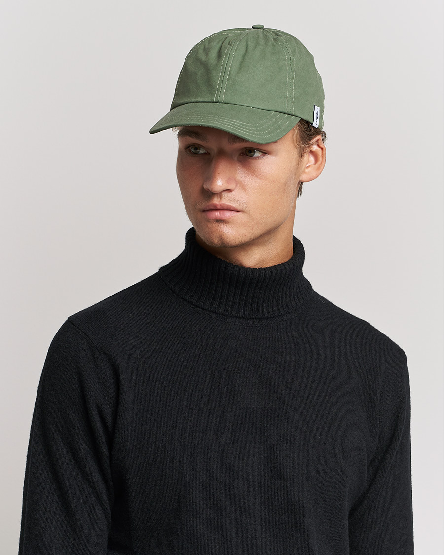 Herr | Mackintosh Tipping Baseball Cap Winter Moss | Mackintosh | Tipping Baseball Cap Winter Moss