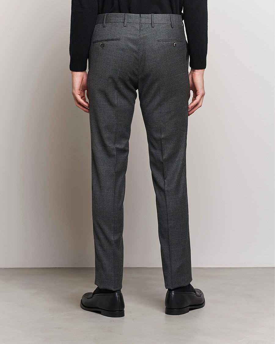 Herr | Byxor | PT01 | Slim Fit Glencheck Wool Trousers Medium Grey