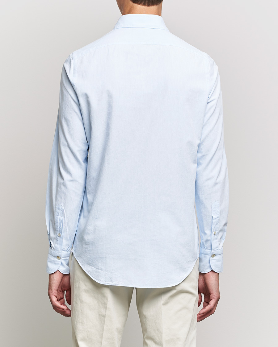 Herr | Skjortor | Finamore Napoli | Tokyo Slim Original Chambray Shirt Light Blue