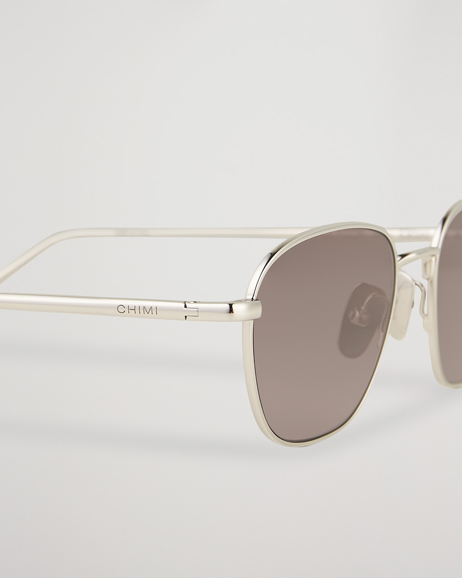 Herr | CHIMI Polygon Sunglasses Silver/Grey | CHIMI | Polygon Sunglasses Silver/Grey