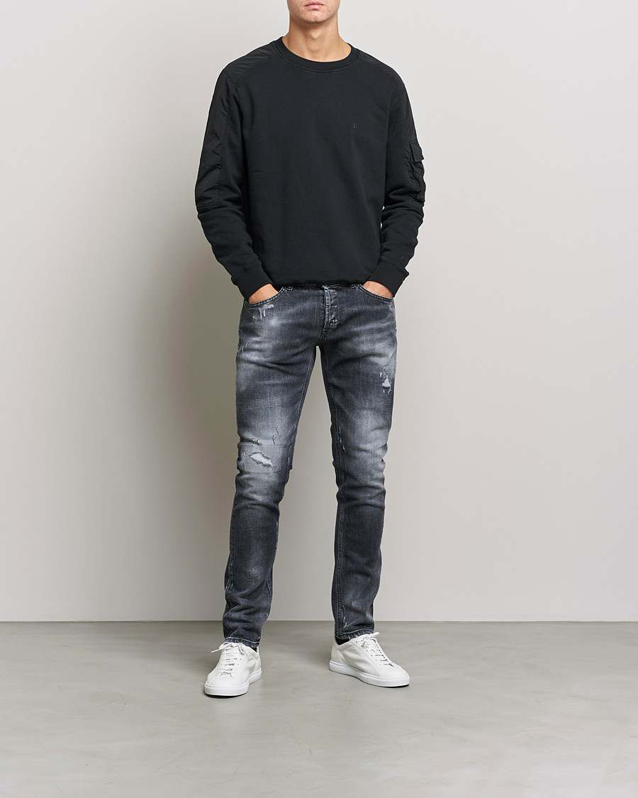 Herr | Jeans | Dondup | George Destroyed Jeans Grey/Black