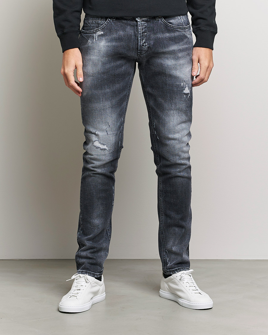 Herr | Jeans | Dondup | George Destroyed Jeans Grey/Black