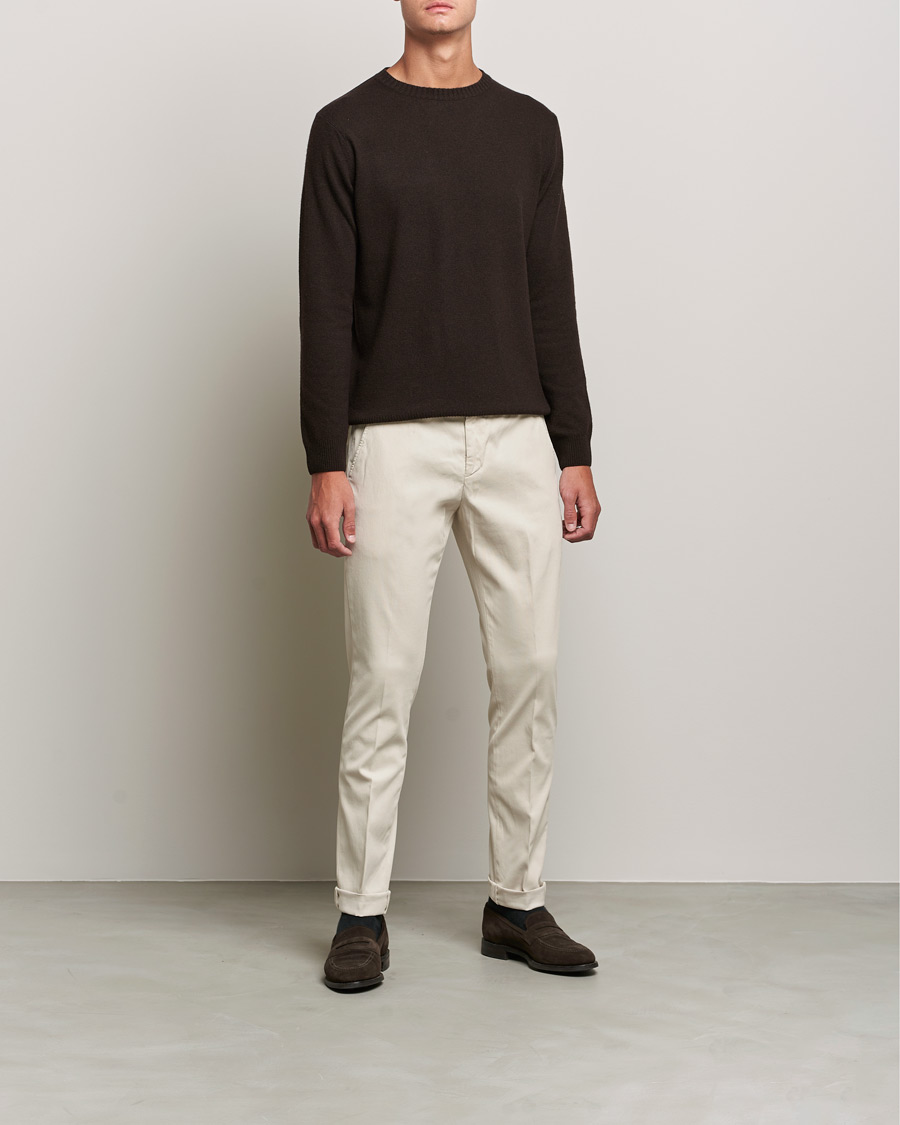 Herr | Byxor | Dondup | Gaubert Chinos  Offwhite
