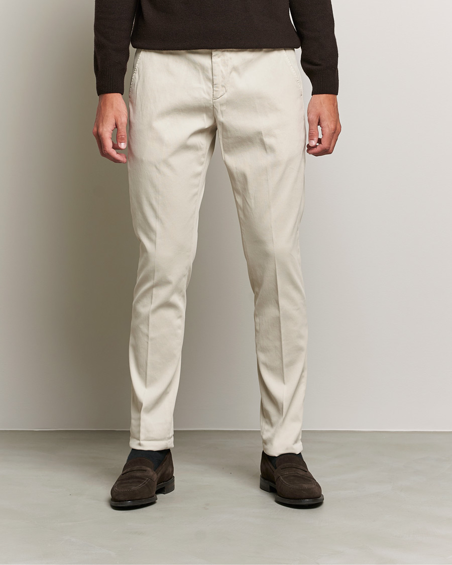 Herr | Byxor | Dondup | Gaubert Chinos  Offwhite