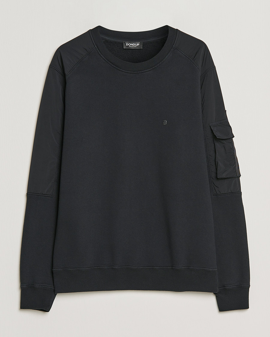 Herr | Tröjor | Dondup | Felpa Crew Neck Sweatshirt Black