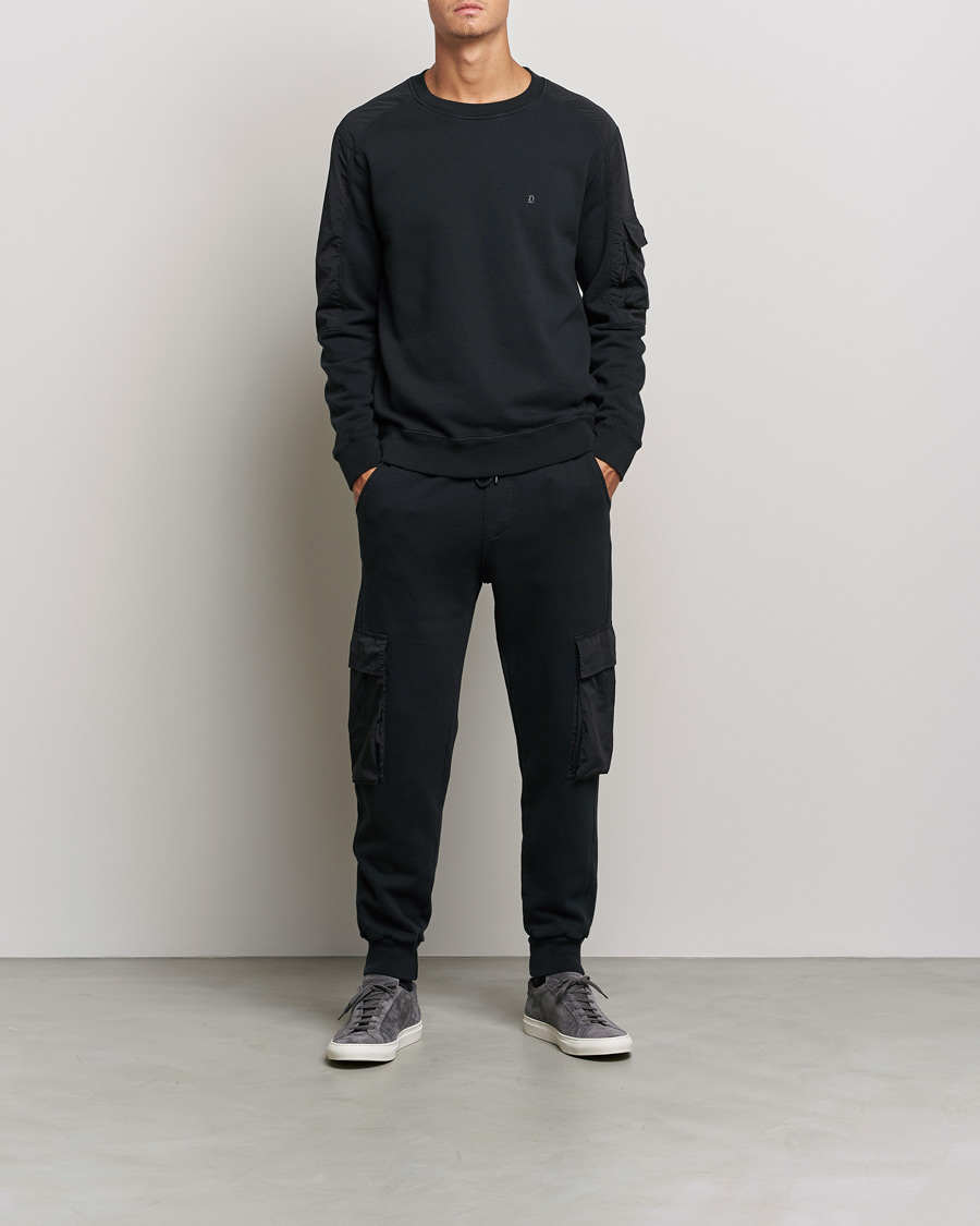 Herr | Tröjor | Dondup | Felpa Crew Neck Sweatshirt Black