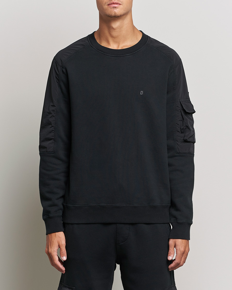 Herr | Tröjor | Dondup | Felpa Crew Neck Sweatshirt Black