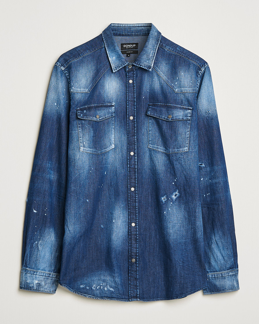 Herr | Skjortor | Dondup | Denim Shirt Blue