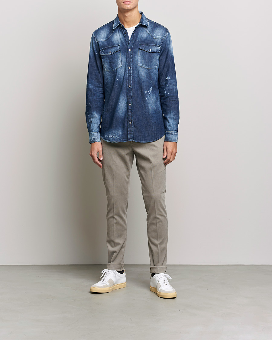Herr | Skjortor | Dondup | Denim Shirt Blue