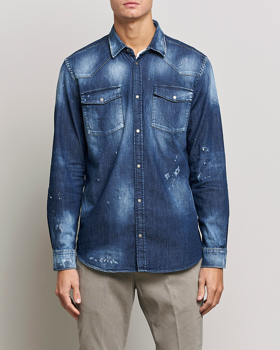 Herr | Skjortor | Dondup | Denim Shirt Blue