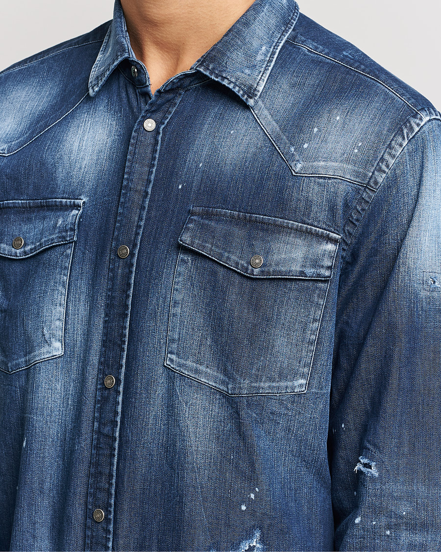 Herr | Skjortor | Dondup | Denim Shirt Blue