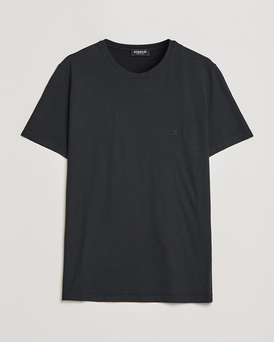 Herr | T-Shirts | Dondup | Cotton Slub Tee Black