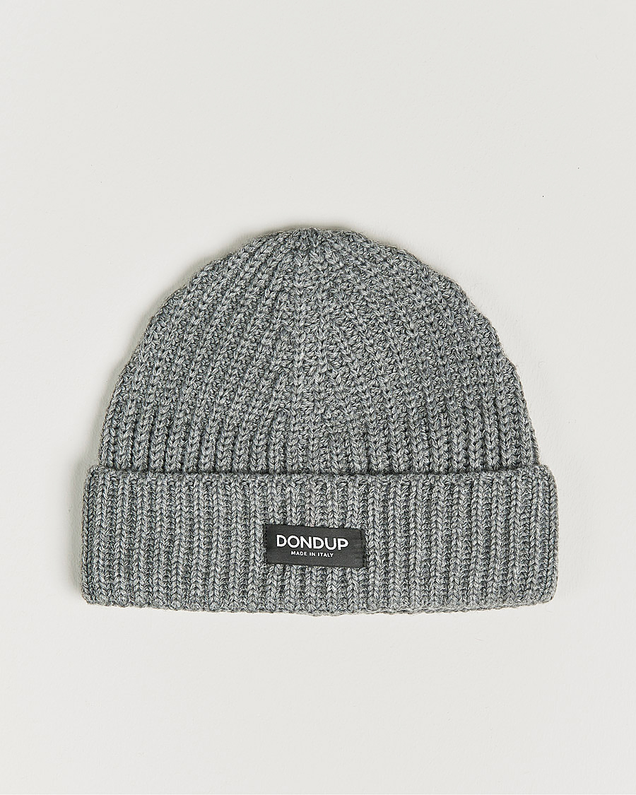 Herr | Dondup Ribbed Beanie Light Grey | Dondup | Ribbed Beanie Light Grey