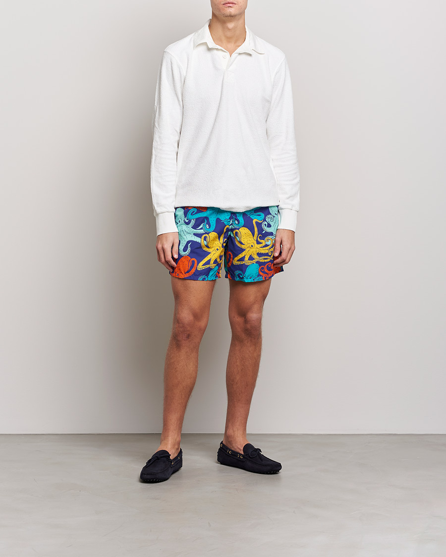Herr | Badbyxor | Vilebrequin | Moorea Swim Shorts Purple Blue