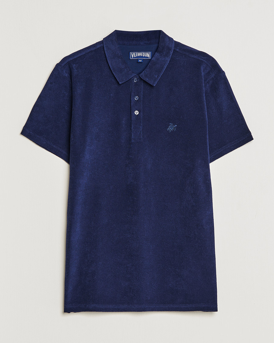 Herr | Skjortor | Vilebrequin | Phoenix Terry Shirt Bleu Marine