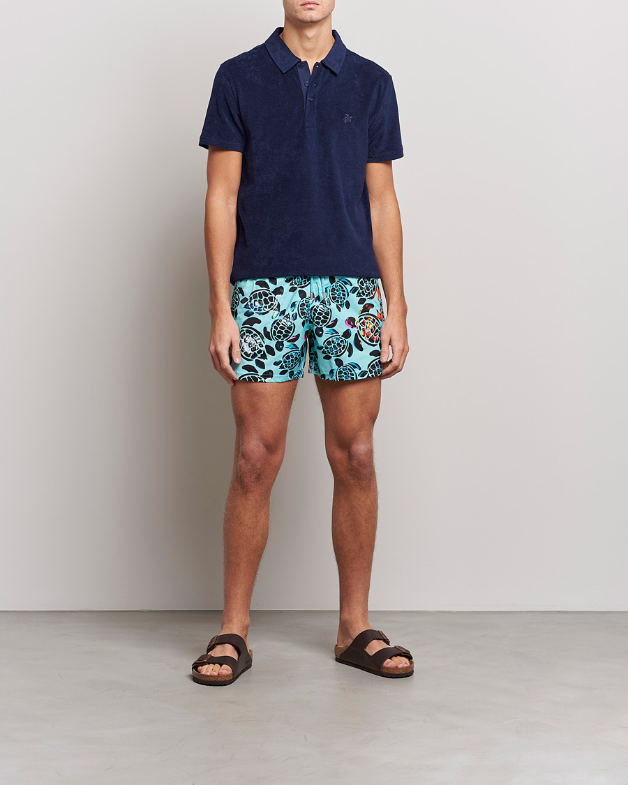 Herr | Skjortor | Vilebrequin | Phoenix Terry Shirt Bleu Marine