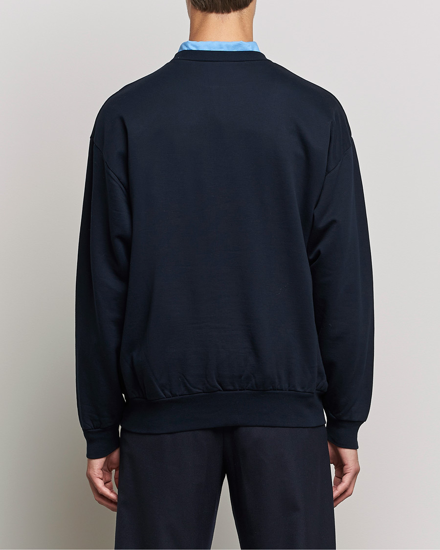 Herr | Tröjor | Auralee | High Gauge Sweatshirt Navy