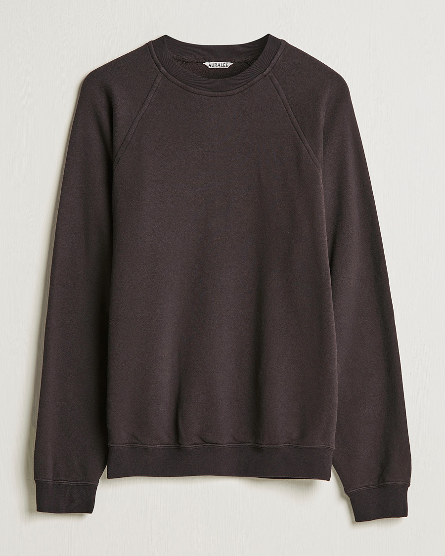 Herr | Tröjor | Auralee | Fluffy Sweatshirt Dark Brown