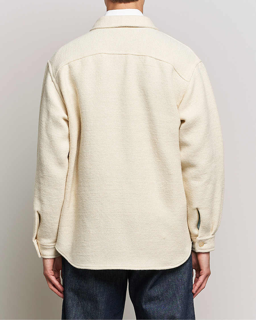 Herr | Skjortor | Auralee | Double Pocket Wool Overshirt Ivory