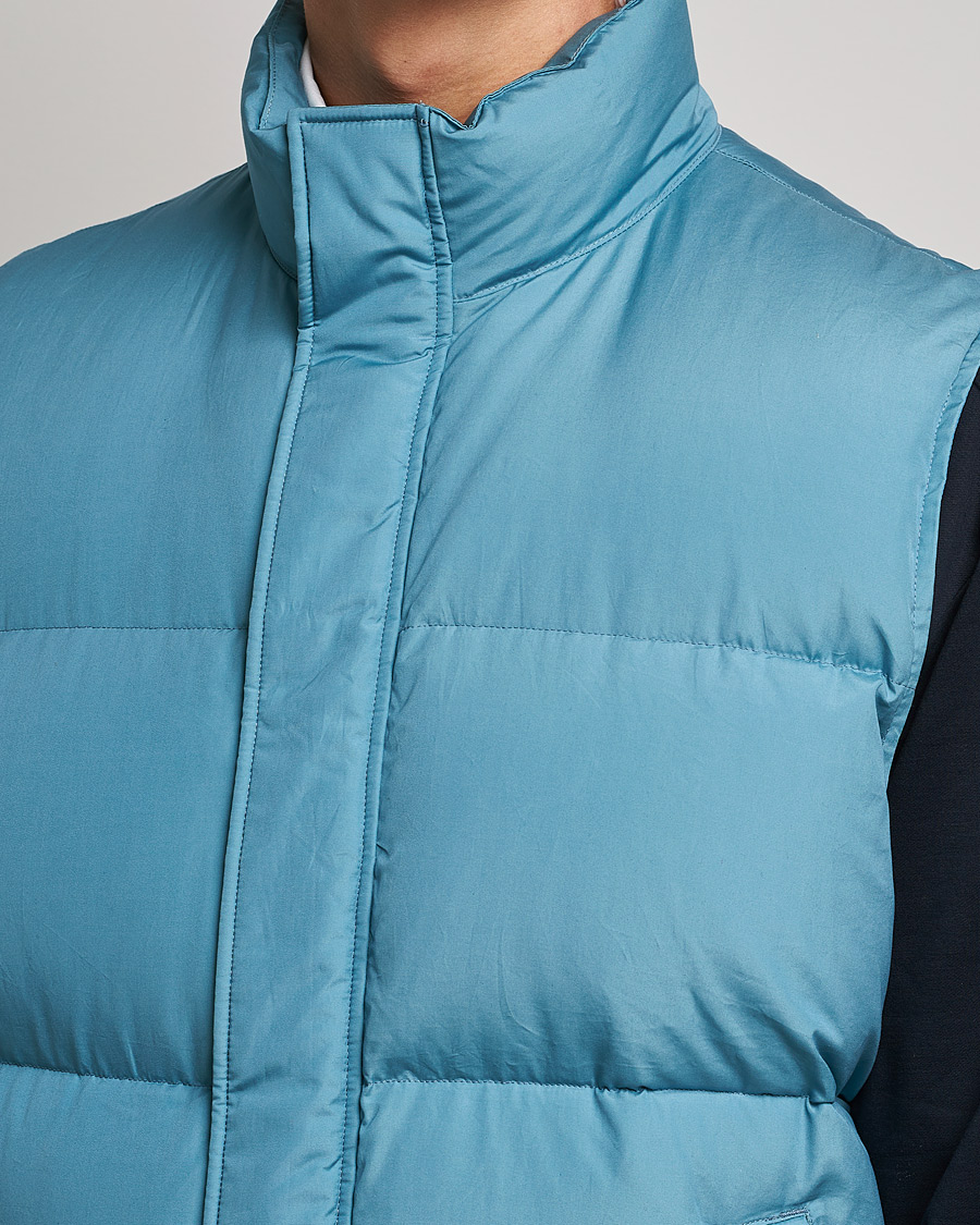 Herr | Jackor | Auralee | Suvin Down Vest Cerulean Blue