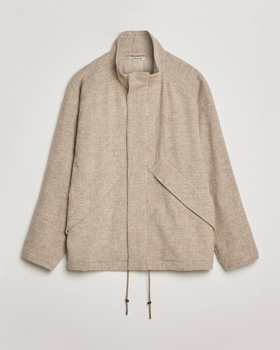 Herr | Jackor | Auralee | Light Tweed Zip Blouson Beige