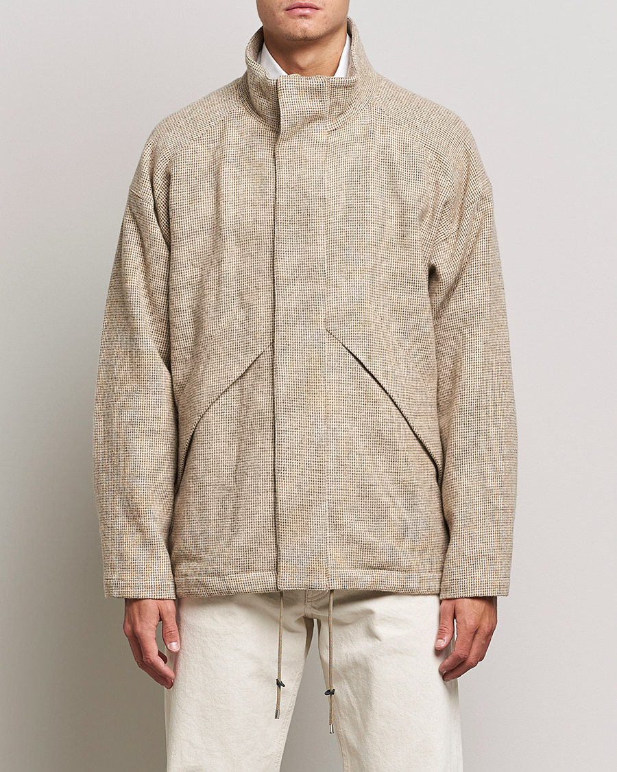 Herr | Jackor | Auralee | Light Tweed Zip Blouson Beige