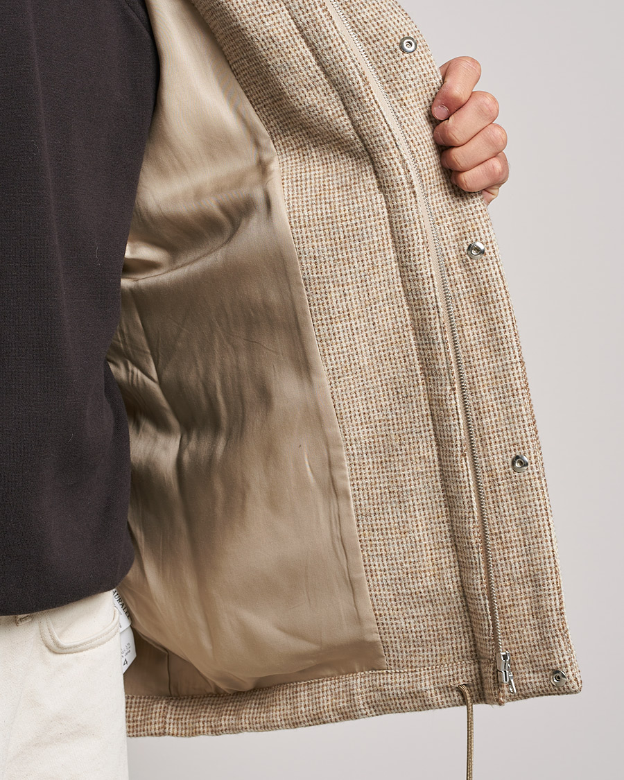 Herr | Jackor | Auralee | Light Tweed Zip Blouson Beige