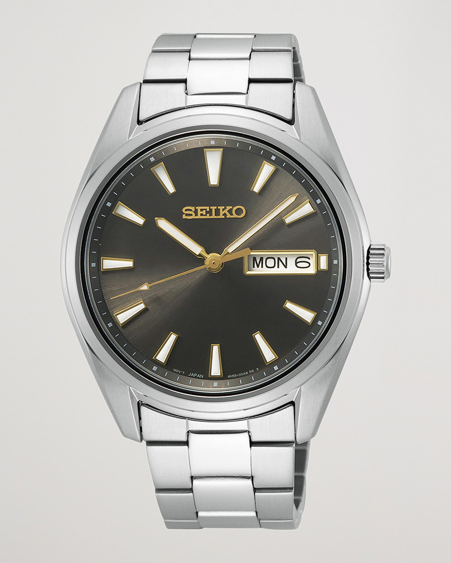 Herr |  | Seiko | Classic Day Date 40mm Steel Grey Dial
