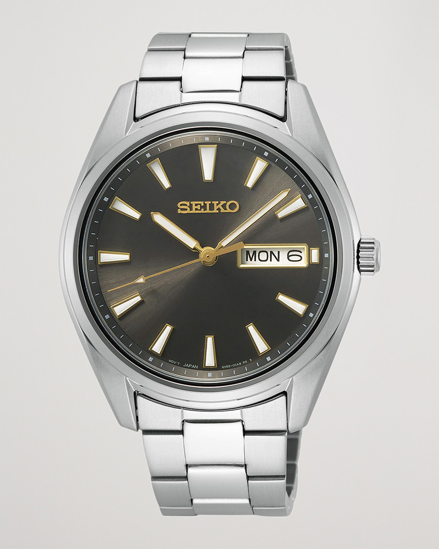 Herr | Seiko Classic Day Date 40mm Steel Grey Dial | Seiko | Classic Day Date 40mm Steel Grey Dial