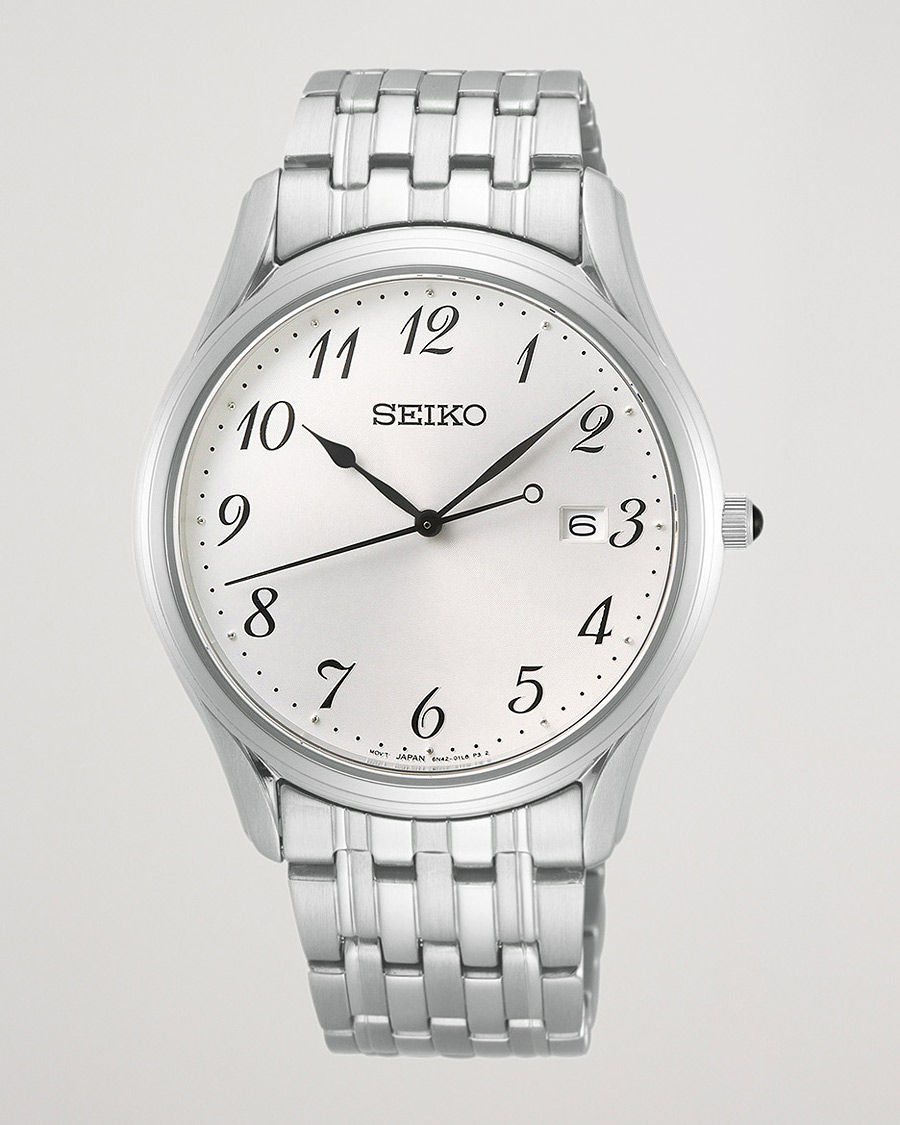 Herr | Seiko Classic Date 39mm Steel White Dial | Seiko | Classic Date 39mm Steel White Dial
