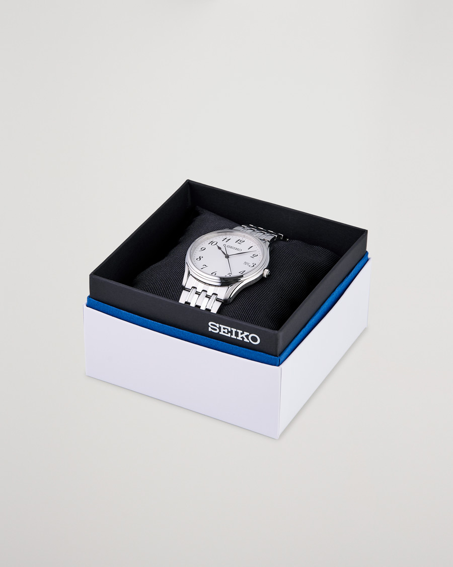 Herr | Seiko Classic Date 39mm Steel White Dial | Seiko | Classic Date 39mm Steel White Dial