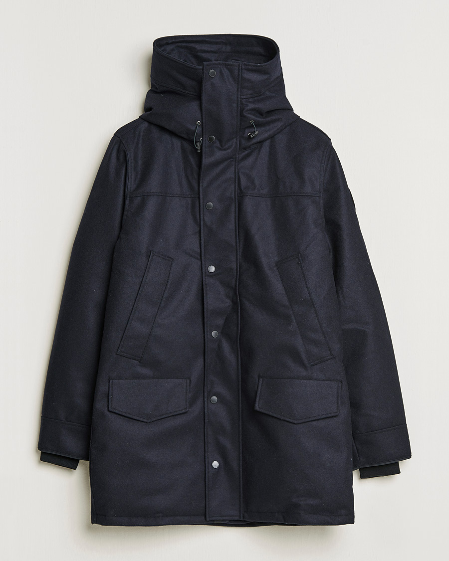 Herr | Jackor | Canada Goose Black Label | Canada Goose Langford Wool Parka Atlantic Navy Melange