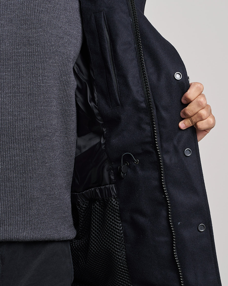 Herr | Jackor | Canada Goose Black Label | Canada Goose Langford Wool Parka Atlantic Navy Melange
