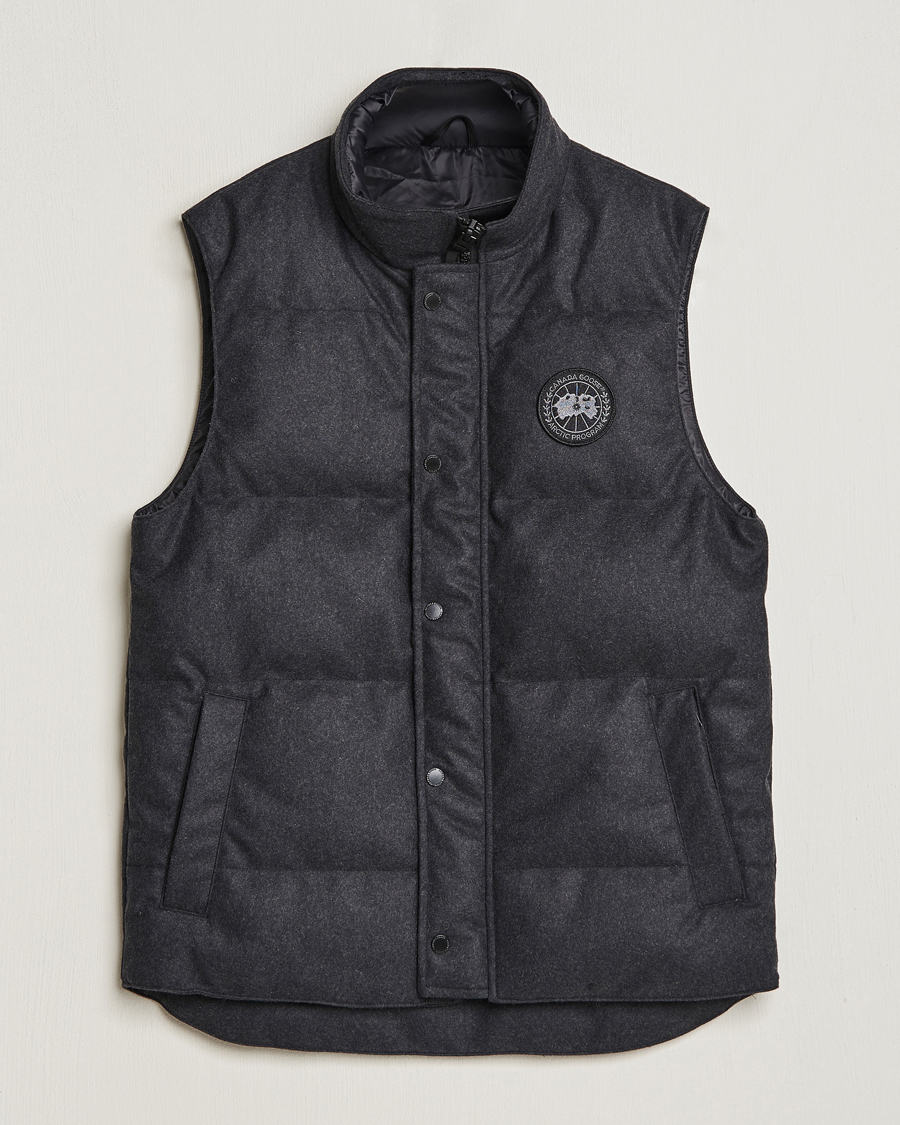 Herr | Jackor | Canada Goose Black Label | Canada Goose Garson Wool Vest Carbon Melange