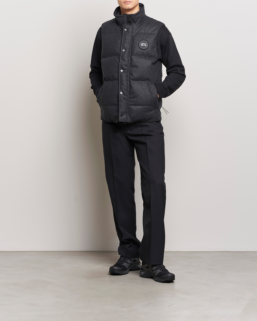 Herr | Jackor | Canada Goose Black Label | Canada Goose Garson Wool Vest Carbon Melange