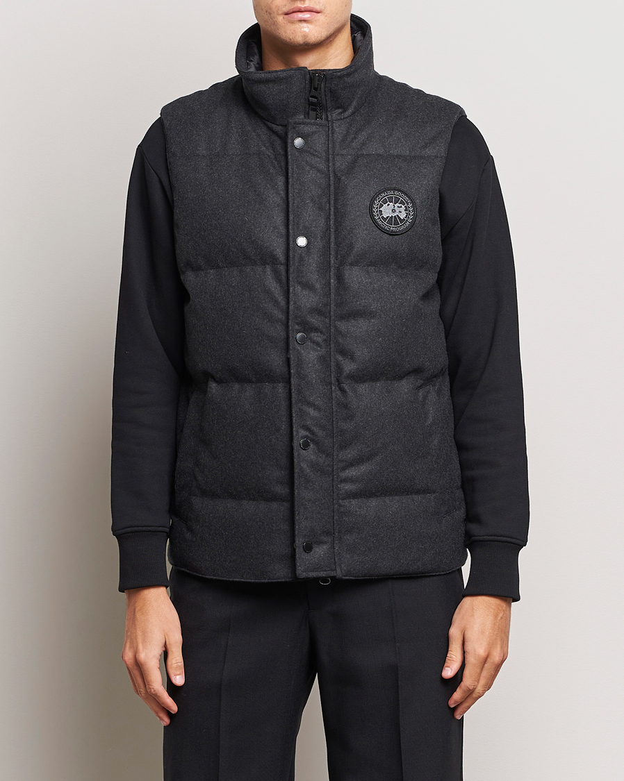 Herr | Jackor | Canada Goose Black Label | Canada Goose Garson Wool Vest Carbon Melange