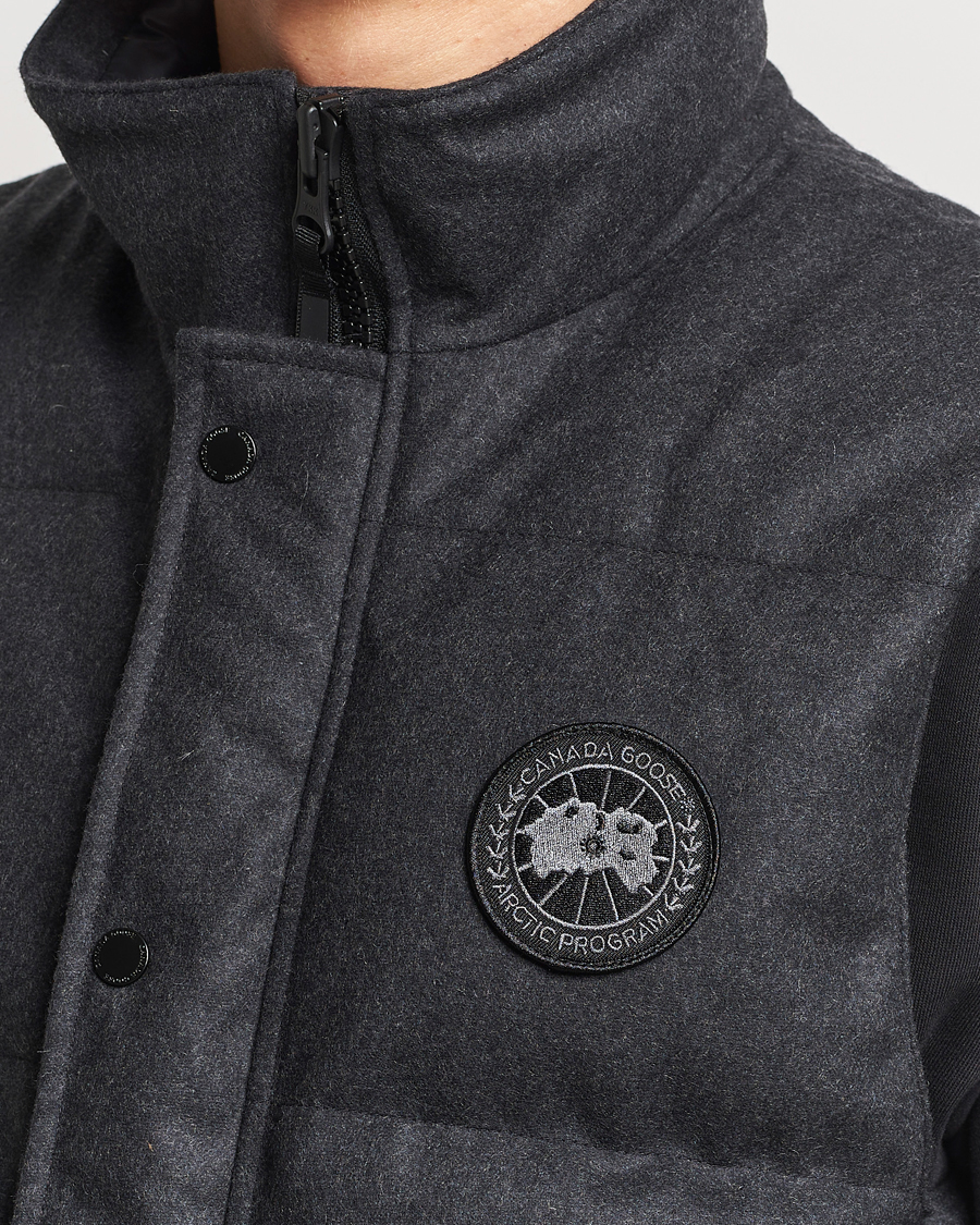 Herr | Jackor | Canada Goose Black Label | Canada Goose Garson Wool Vest Carbon Melange
