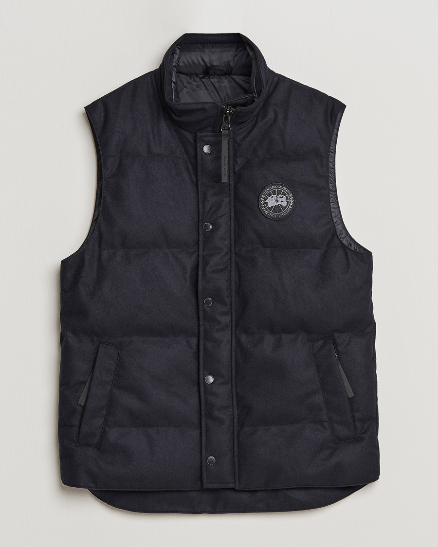 Herr | Västar | Canada Goose Black Label | Canada Goose Garson Wool Vest Atlantic Navy Melange
