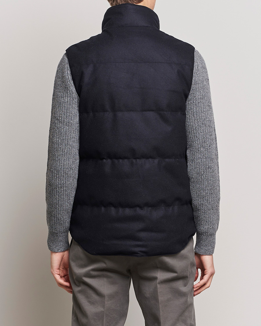 Herr | Västar | Canada Goose Black Label | Canada Goose Garson Wool Vest Atlantic Navy Melange