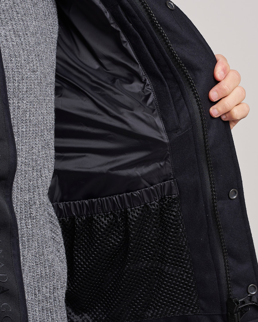 Herr | Västar | Canada Goose Black Label | Canada Goose Garson Wool Vest Atlantic Navy Melange