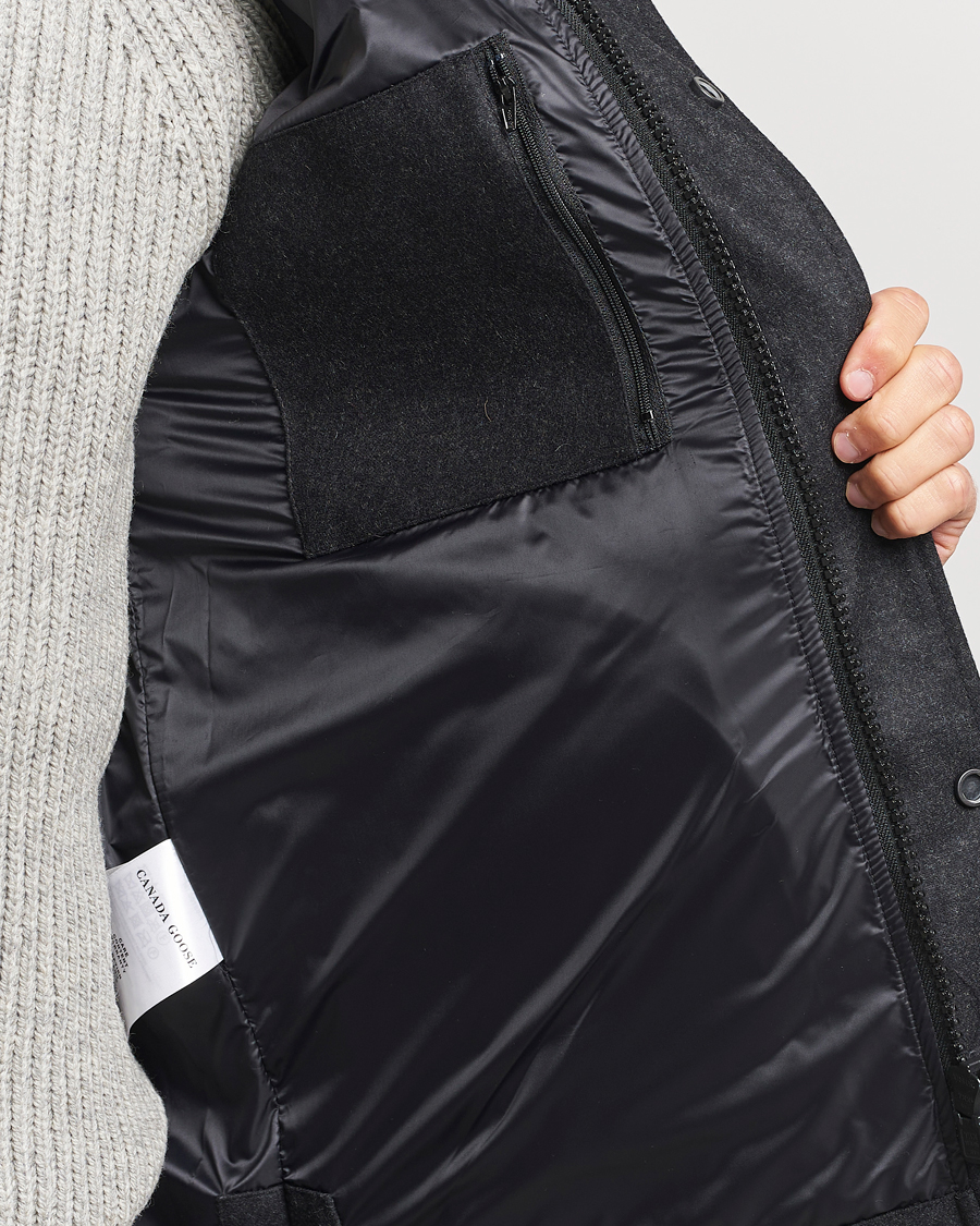 Herr | Jackor | Canada Goose Black Label | Canada Goose Macmillan Wool Parka Carbon Melange