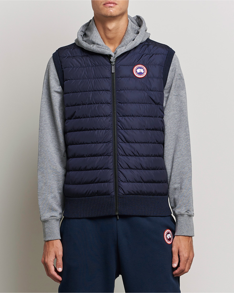 Herr | Västar | Canada Goose | Hybridge Knit Vest Navy