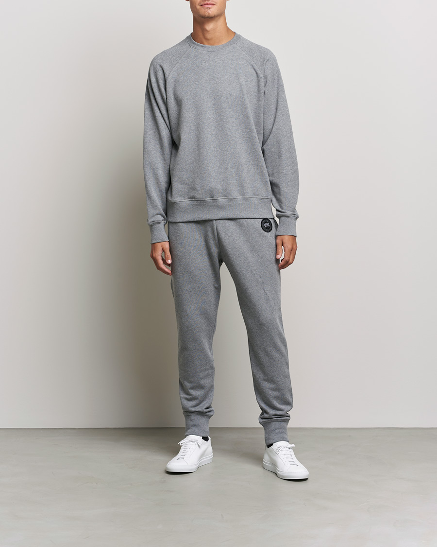 Herr | Tröjor | Canada Goose Black Label | Huron Crewneck Stone Heather