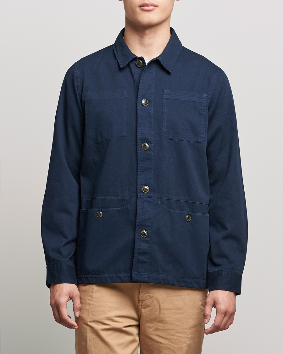 Herr | Skjortor | Barbour Lifestyle | Dene Overshirt Navy