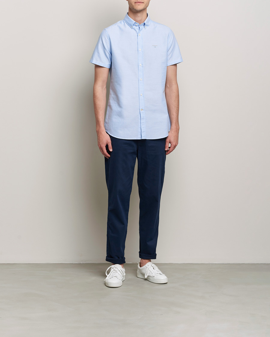 Herr | Skjortor | Barbour Lifestyle | Oxford 3 Short Sleeve Shirt Sky