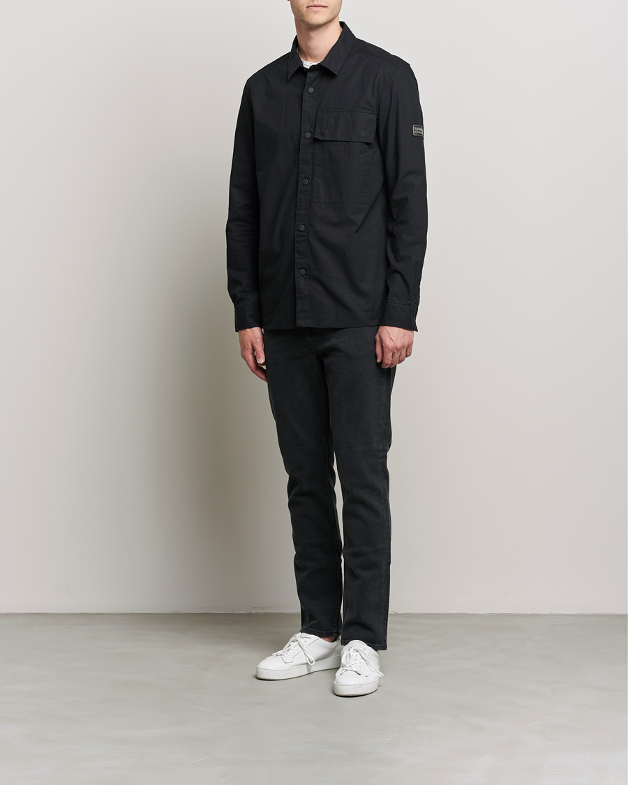 Herr | Skjortor | Barbour International | Battery Overshirt Black