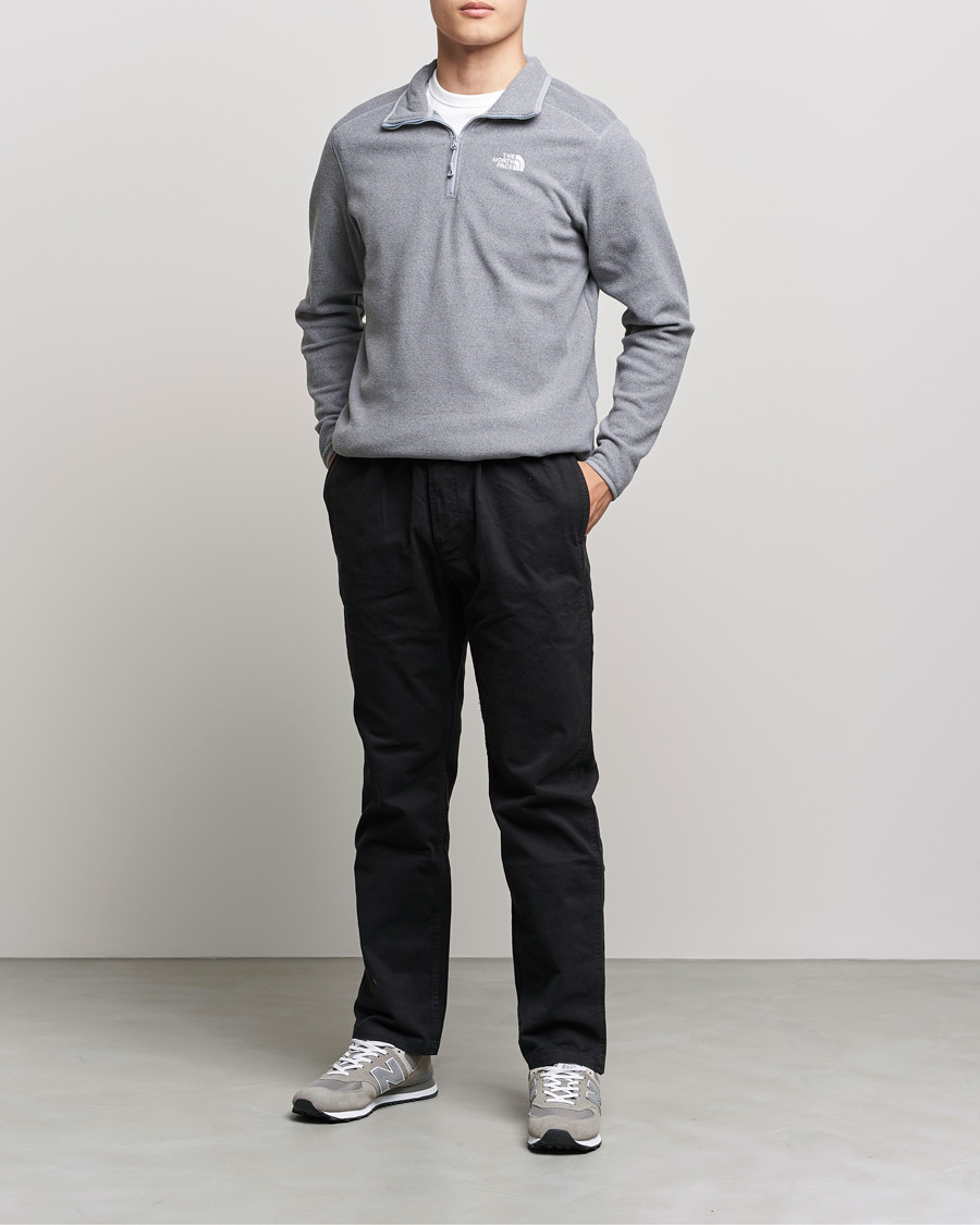 Herr | Tröjor | The North Face | 100 Glacier 1/4 Zip Grey Heather