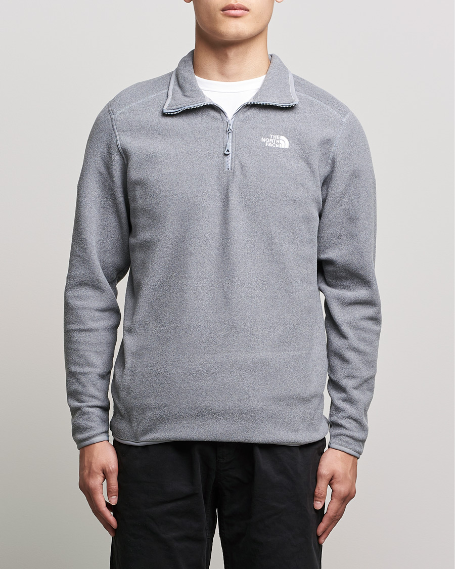 Herr | Tröjor | The North Face | 100 Glacier 1/4 Zip Grey Heather