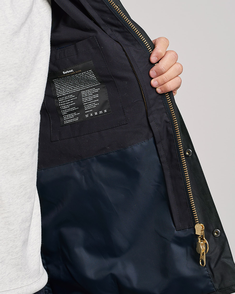 Herr | Jackor | Barbour White Label | Bedale Slim Blackwatch Jacket Navy