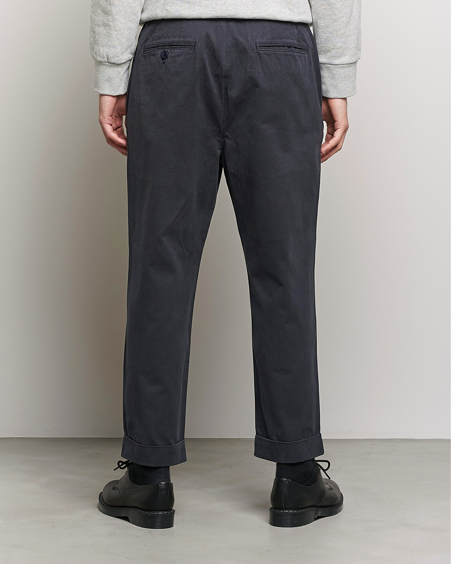 Herr | Byxor | Barbour White Label | Baker Cotton Trousers City Navy